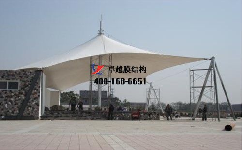 晉中膜結構看臺/主席臺【晉中師范高等?？茖W校等】設計施工案例