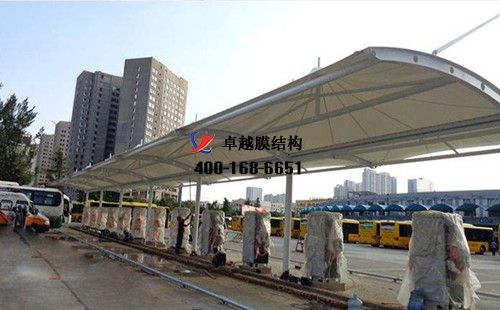 邢臺膜結(jié)構(gòu)充電站樁車棚【邢臺交通運(yùn)輸集團(tuán)有限公司等】工程設(shè)計施工案例