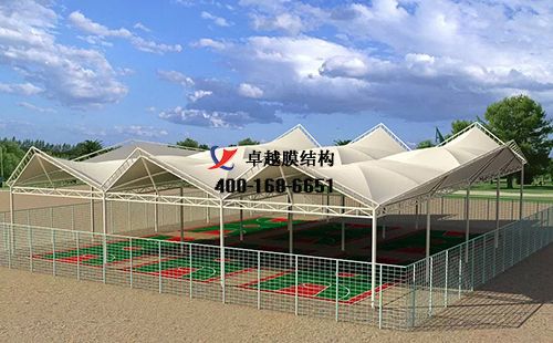 阿勒泰膜結(jié)構(gòu)網(wǎng)球場門球場籃球場（阿勒泰地區(qū)第二高級中學(xué)“希望籃球訓(xùn)練營 ）設(shè)計(jì)施工安裝案例