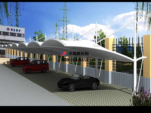  榆林<font color='red'>膜結(jié)構(gòu)車(chē)棚</font>【陜西榆林東方集團(tuán)有限公司-停車(chē)棚】設(shè)計(jì)施工案例