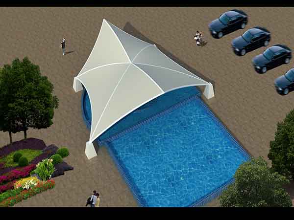 泌陽縣景觀<font color='red'>張拉膜結(jié)構(gòu)</font>遮陽棚【生產(chǎn)廠家】