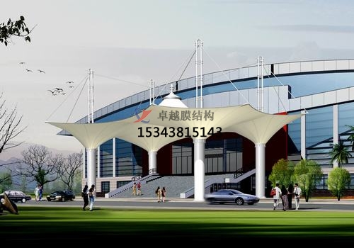 膜結(jié)構(gòu)大門、建筑入口效果圖