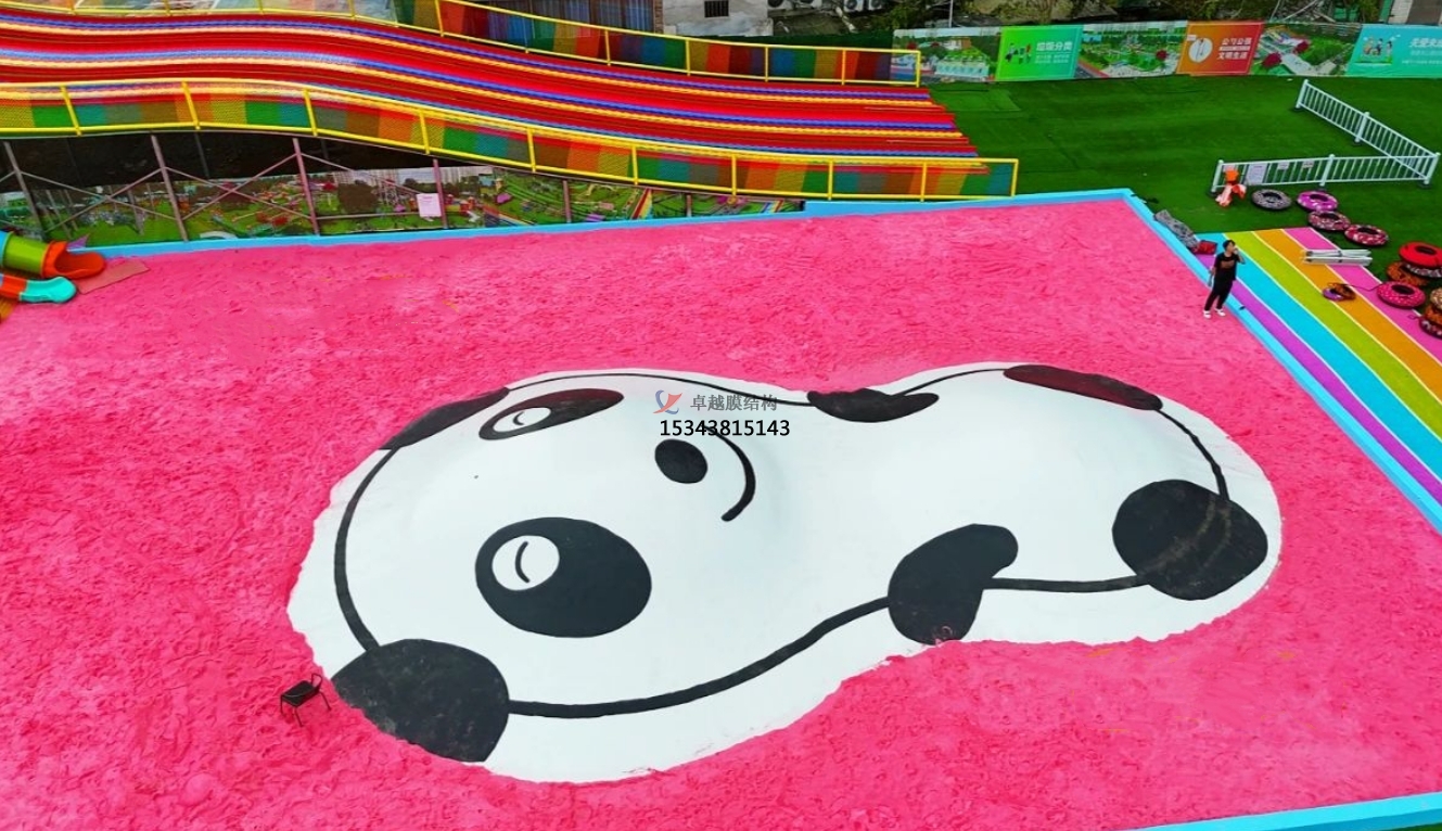 邢臺(tái)膜結(jié)構(gòu)公司【生產(chǎn)安裝】游樂場(chǎng)蹦蹦云廠家